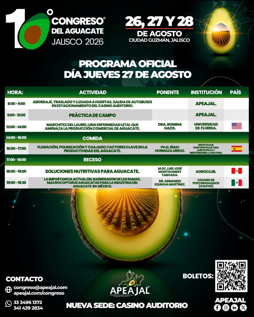 Programa Jueves 27 de Agosto