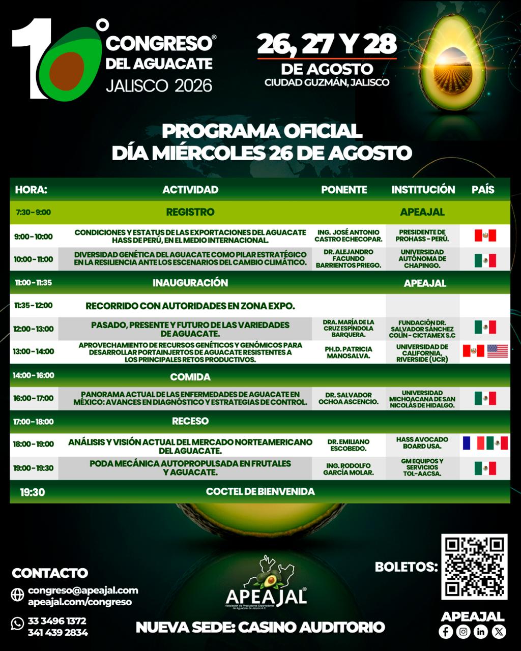 Programa Miércoles 26 de Agosto